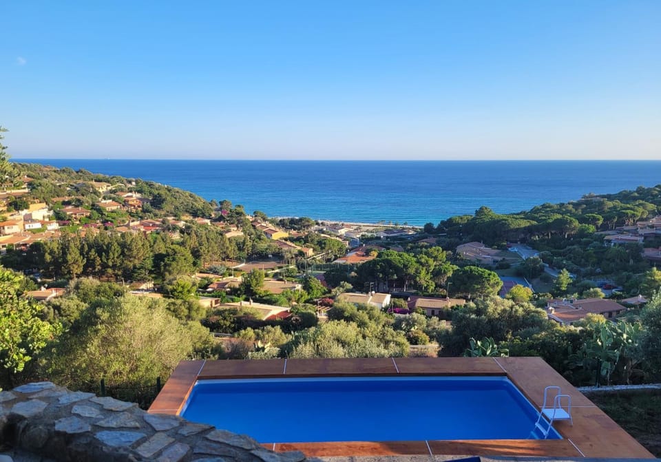 Day, Natural landscape, Bird's eye view, Mountain view, Pool view, Sea view, Swimming pool