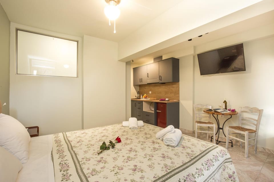 Communal lounge/ TV room, Bed, TV and multimedia, Photo of the whole room, Bedroom