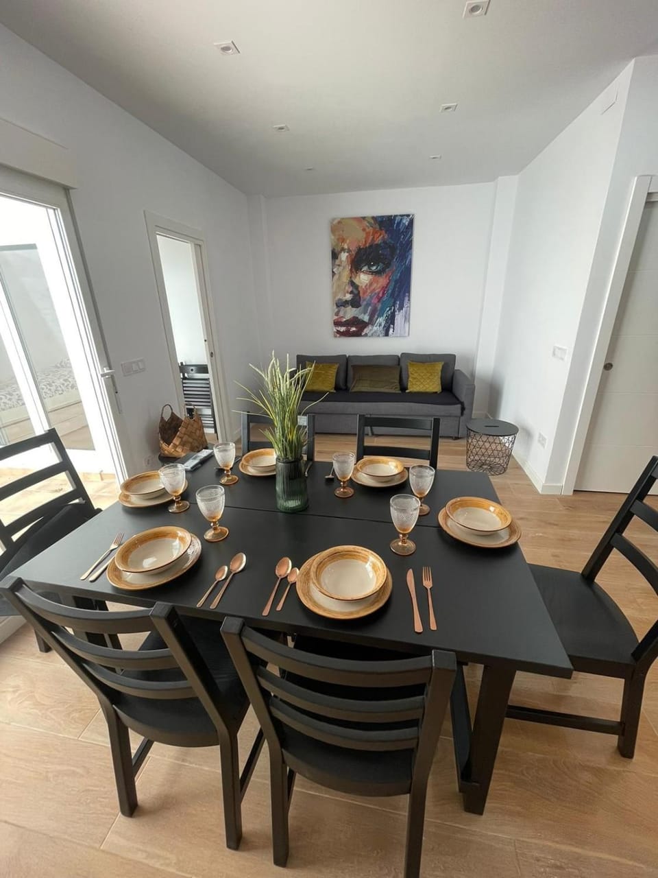 Living room, Seating area, Dining area