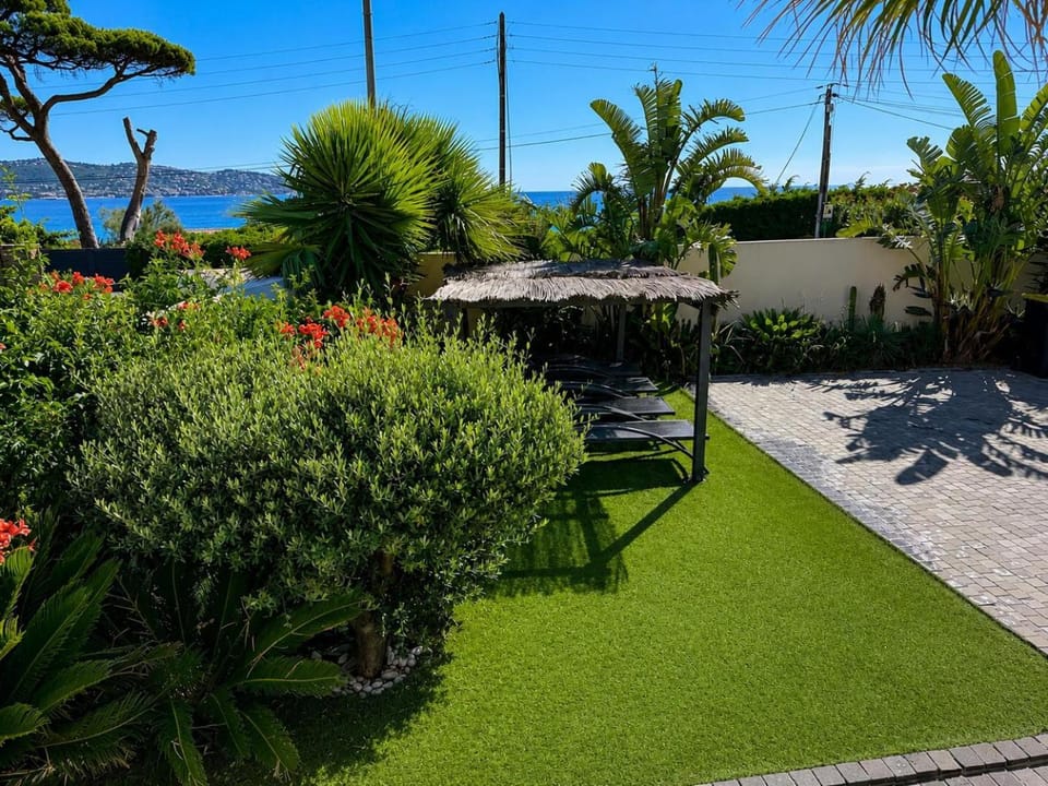Natural landscape, Garden, Garden view, Sea view
