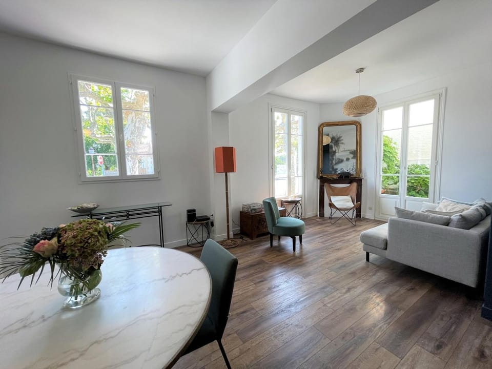 Maison climatisée 6 pers près plage, WiFi, parking - FR-1-420-102 House in Arcachon