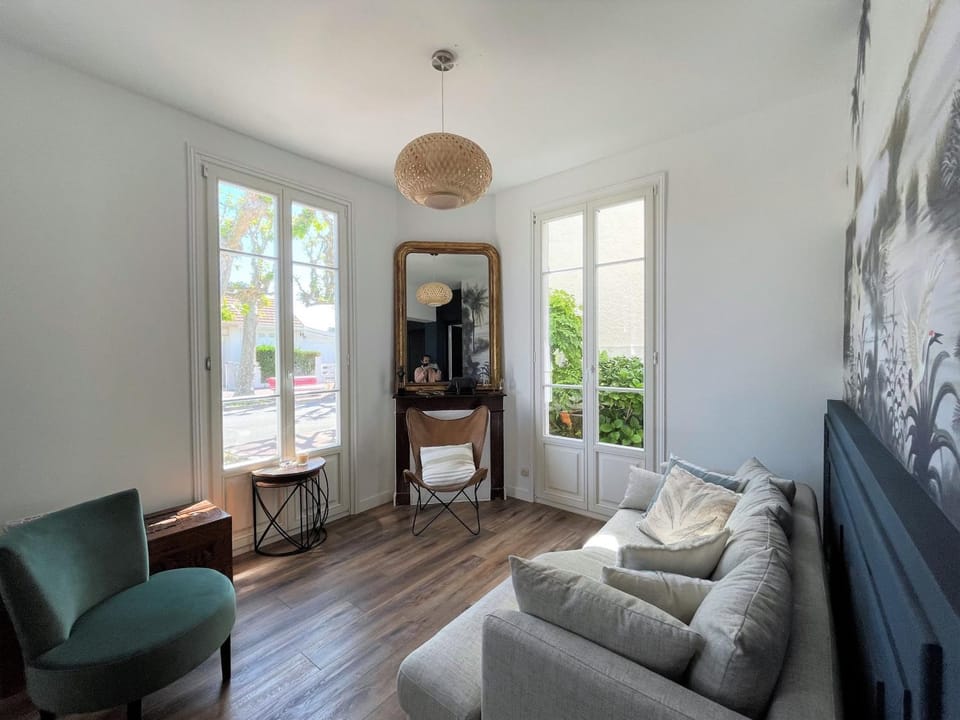 Maison climatisée 6 pers près plage, WiFi, parking - FR-1-420-102 House in Arcachon