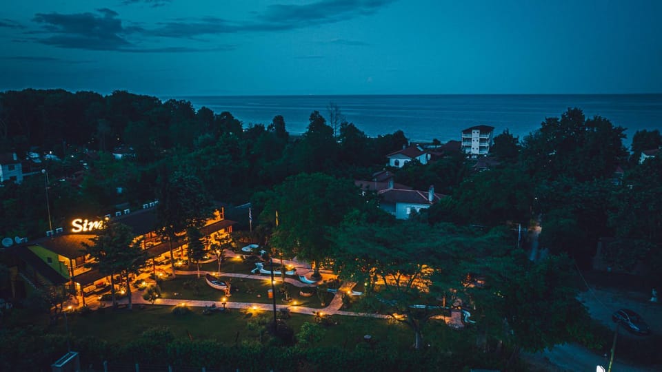 Night, Natural landscape, Bird's eye view