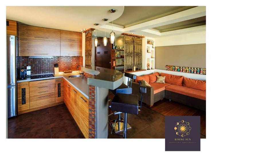 Living room, Communal kitchen