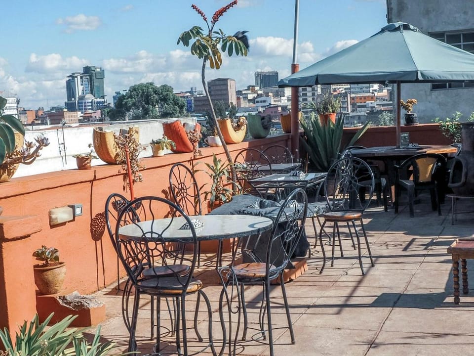 Restaurant/places to eat, Day, View (from property/room), Balcony/Terrace, City view, Internal: Not applicable to any particular room