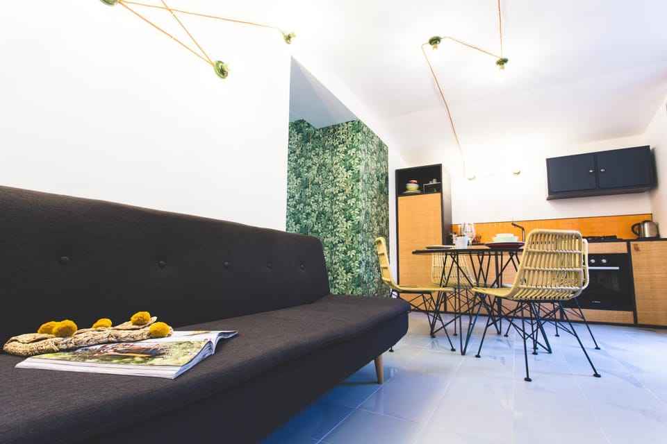 Kitchen or kitchenette, Living room, Dining area