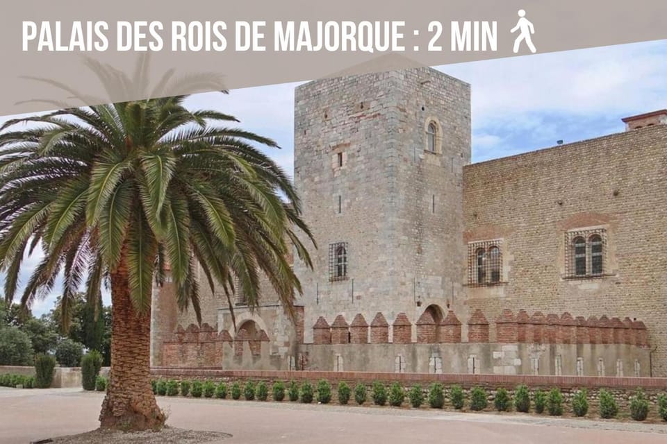 Séjour Perpignan à 20 minutes de l'Espagne avec petit-déjeuner à la demande à Les Lumineuses du Palais des Rois de Majorque Apartment in Perpignan