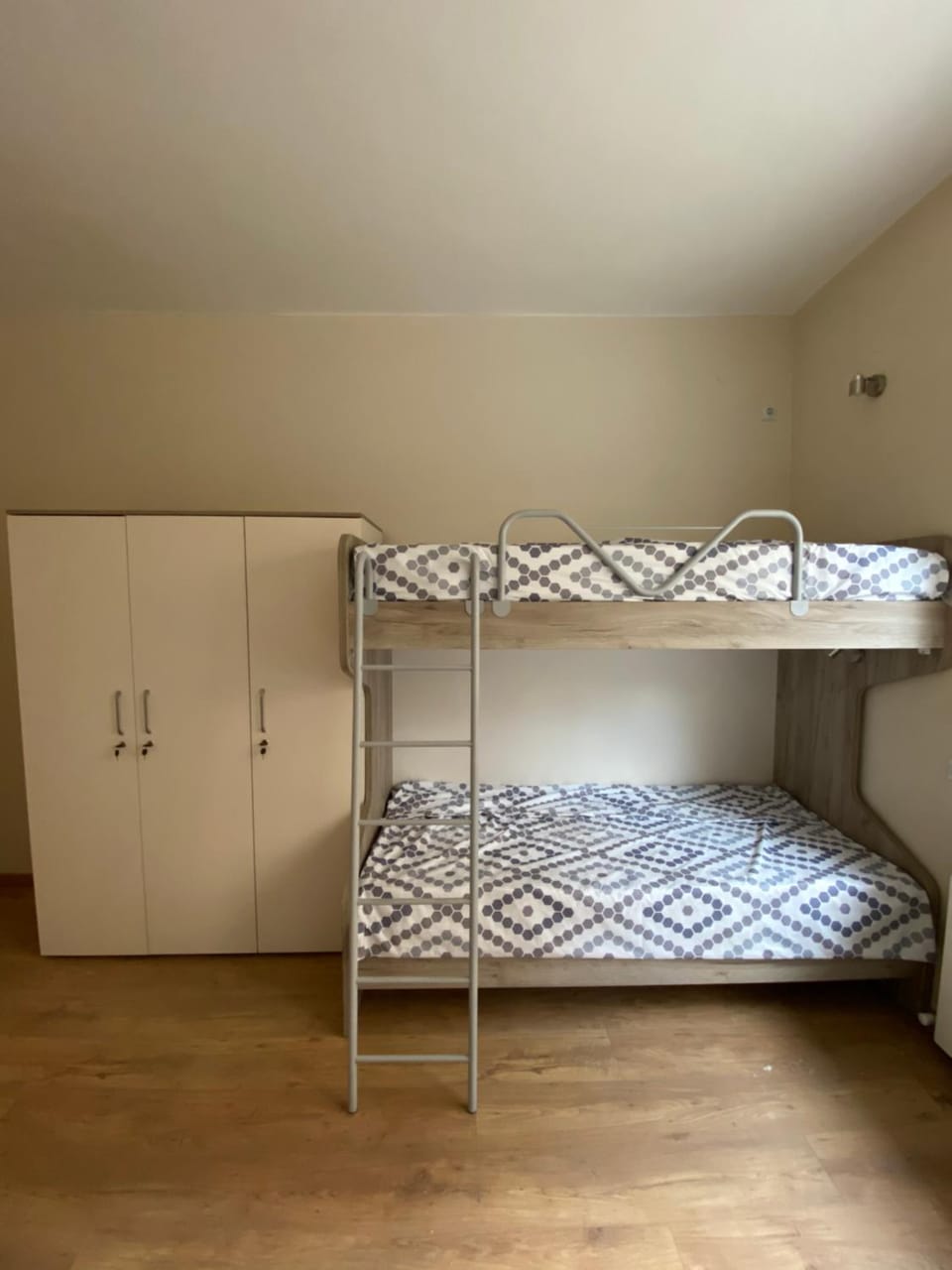 Bed, bunk bed, wardrobe