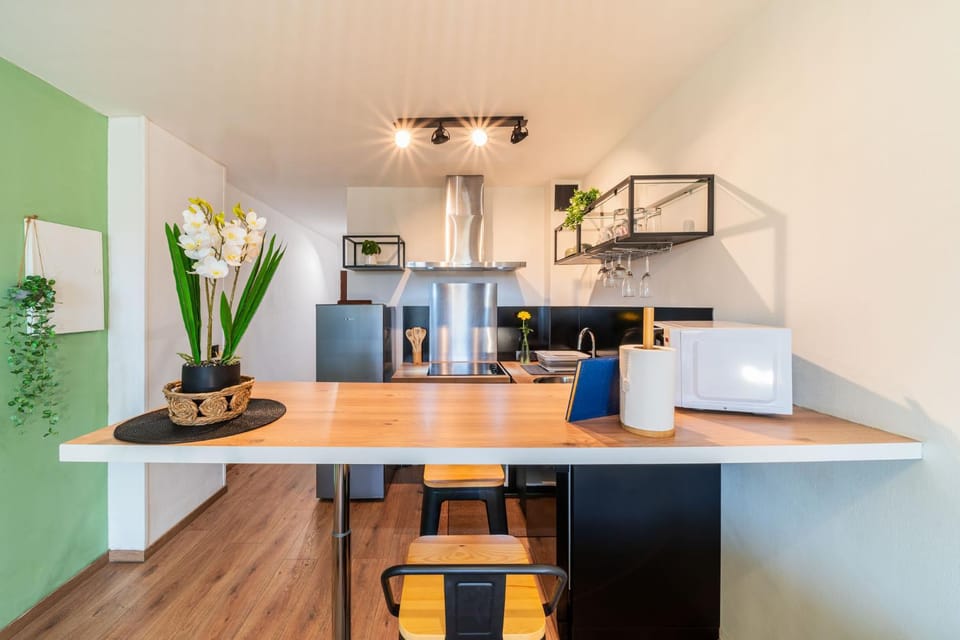 Kitchen or kitchenette, Dining area, stove