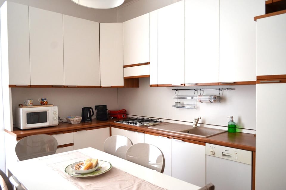 Kitchen or kitchenette, stove, toaster, kitchen