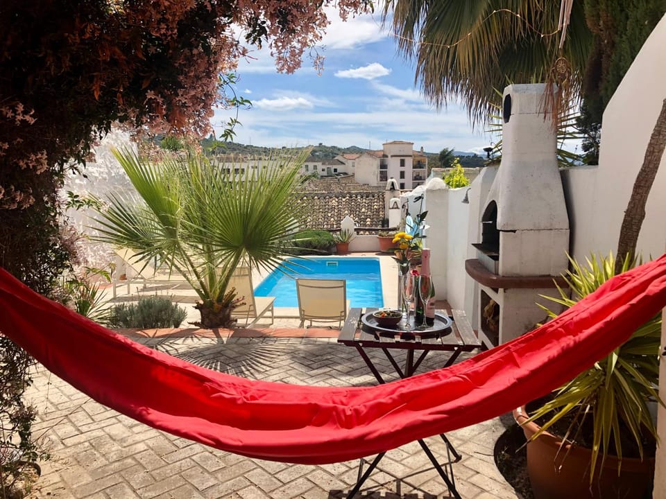 Patio, BBQ facilities, Pool view, Swimming pool