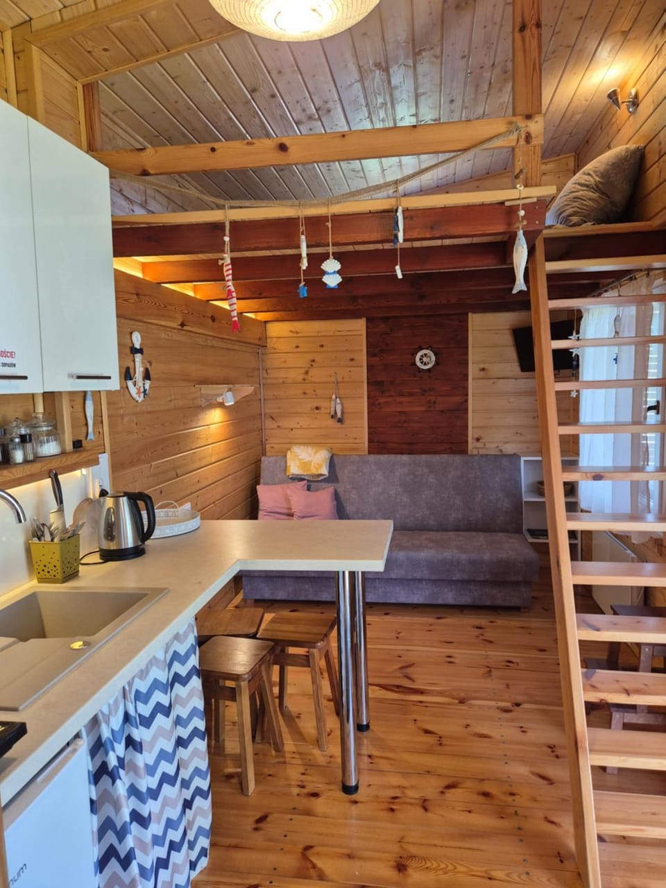 Siedlisko nr 4E i 4F nad jeziorem Skarlińskim, jezioro, mazury, domki letniskowe, bania House in Masovian Voivodeship