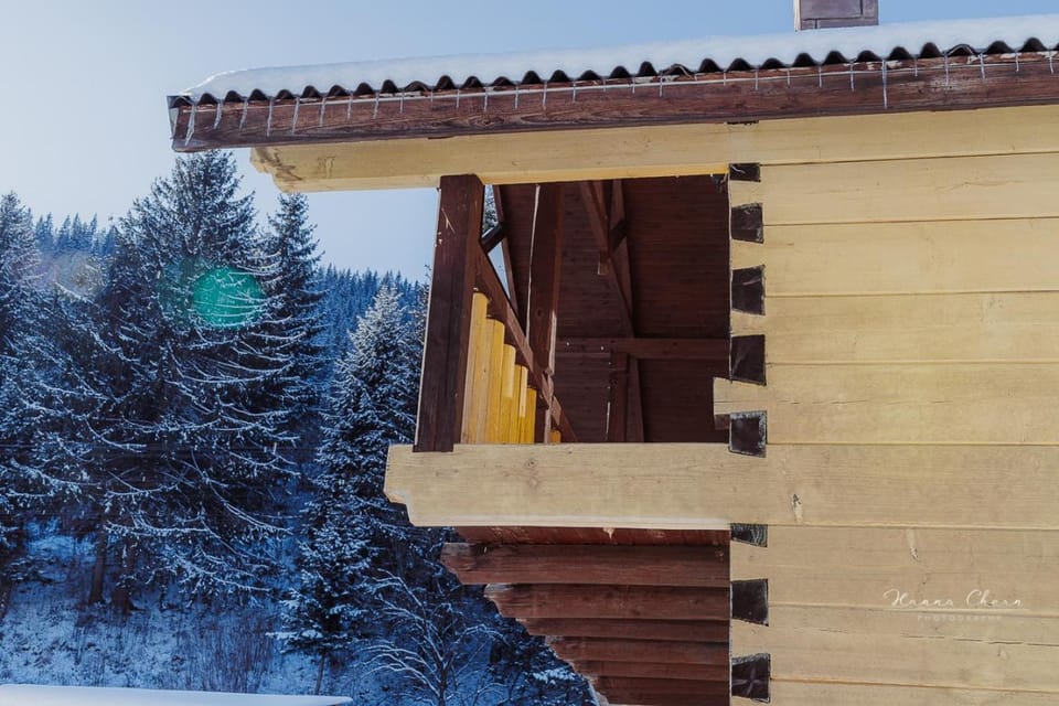 Property building, Winter, Mountain view