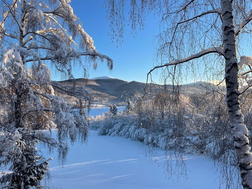 Natural landscape, Winter, Hiking, Mountain view