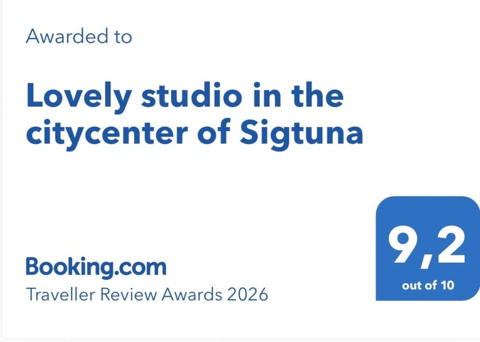 Lovely studio in the citycenter of Sigtuna Apartment in Stockholm County