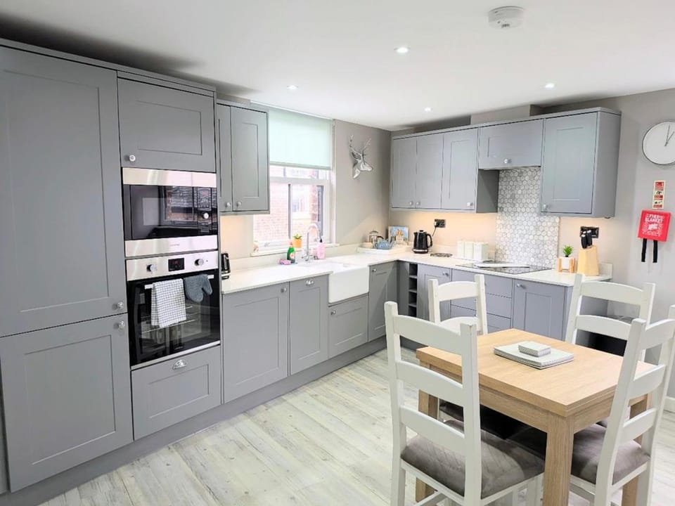 Seating area, oven, stove, kitchen