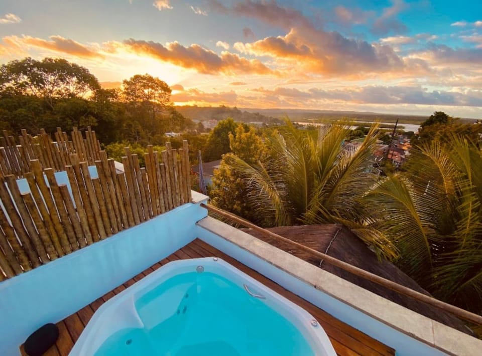 Natural landscape, Hot Tub, City view, River view