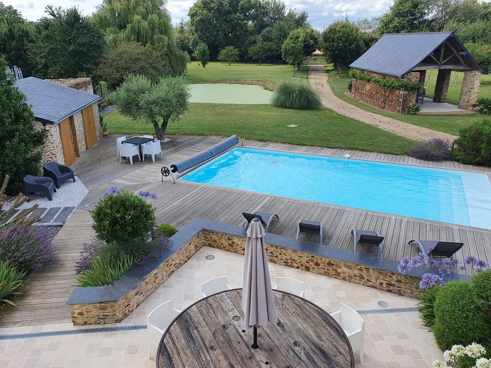 Maison de Campagne de charme avec piscine privée classée 3 étoiles Villa in Pays de la Loire
