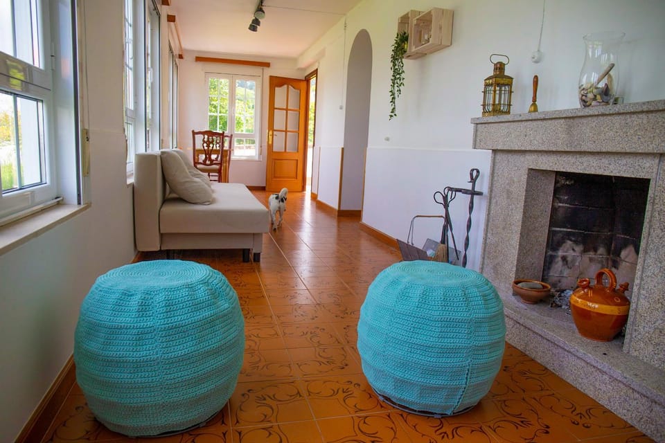 Living room, fireplace