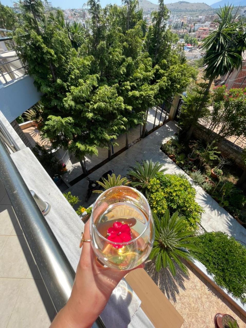 Balcony/Terrace, Garden view, Drinks, Alcoholic drinks