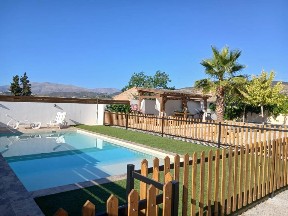 Pool view, Swimming pool, sunbed