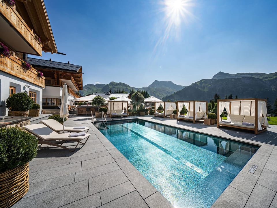 Summer, Swimming pool, sunbed