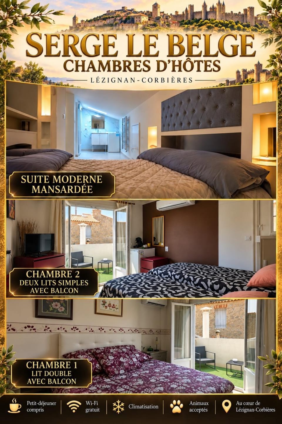 Serge Le Belge - Sejour authentique chez l habitant a Lezignan Corbieres Vacation rental in Occitanie