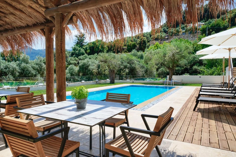 Natural landscape, Mountain view, Swimming pool