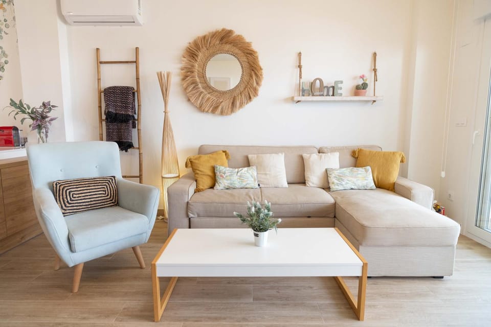 Living room, air conditioner