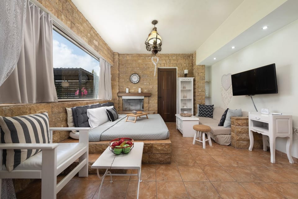 Bed, TV and multimedia, Living room, Photo of the whole room, Seating area, Evening entertainment