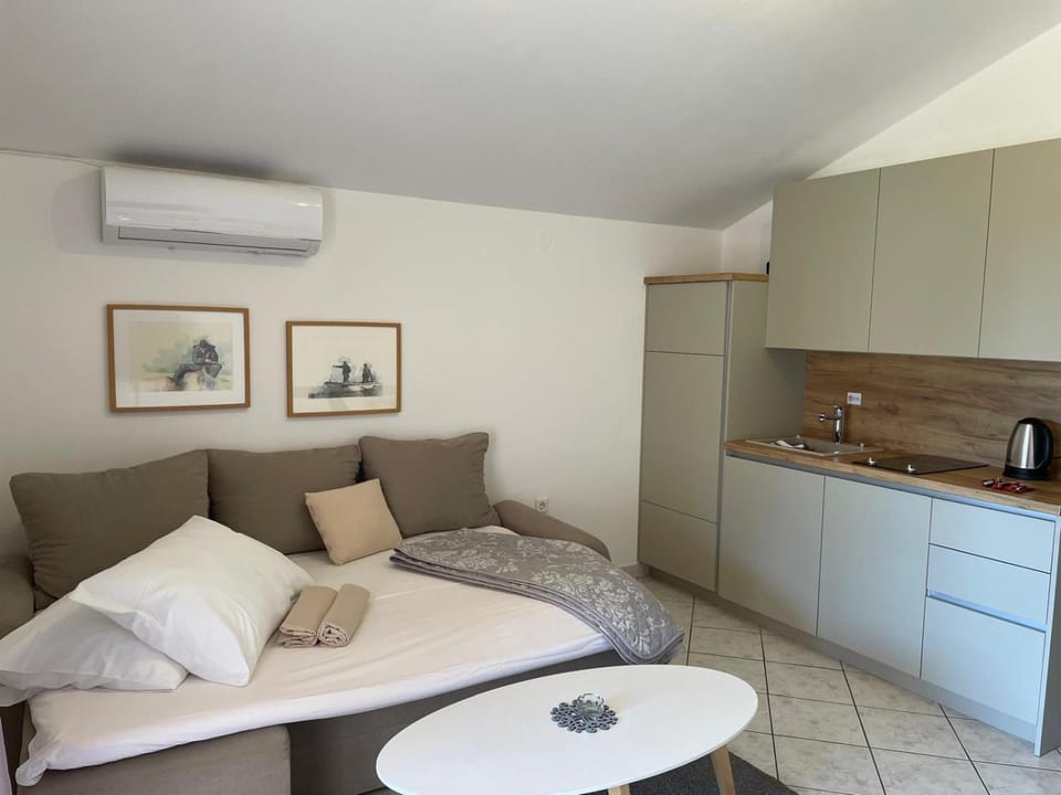 Living room, kitchen