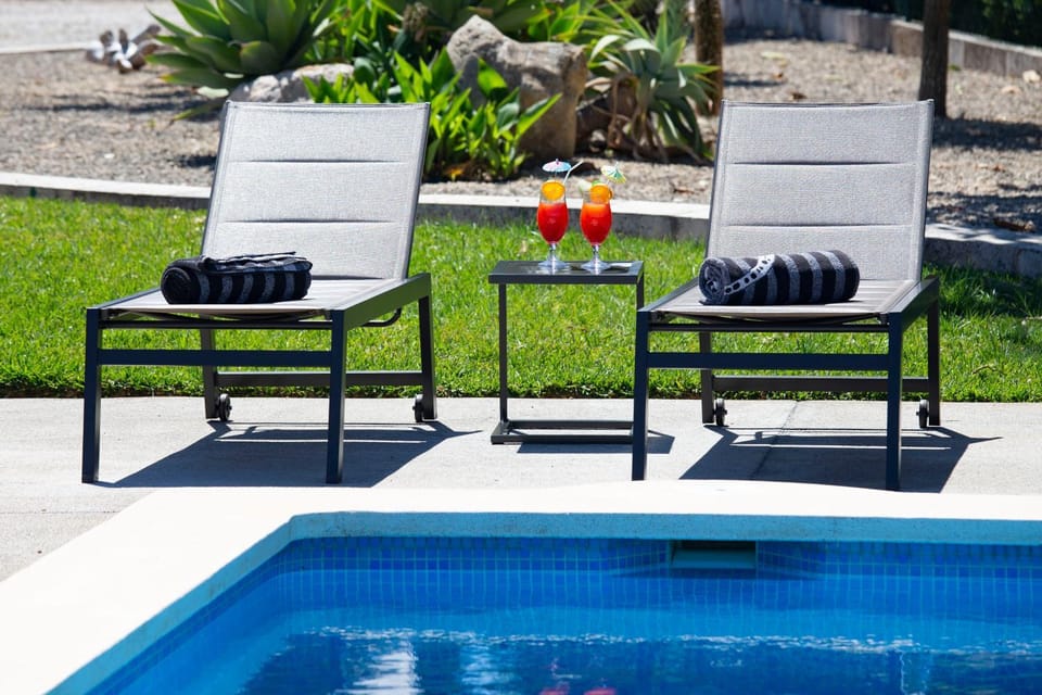 Property building, Living room, Swimming pool