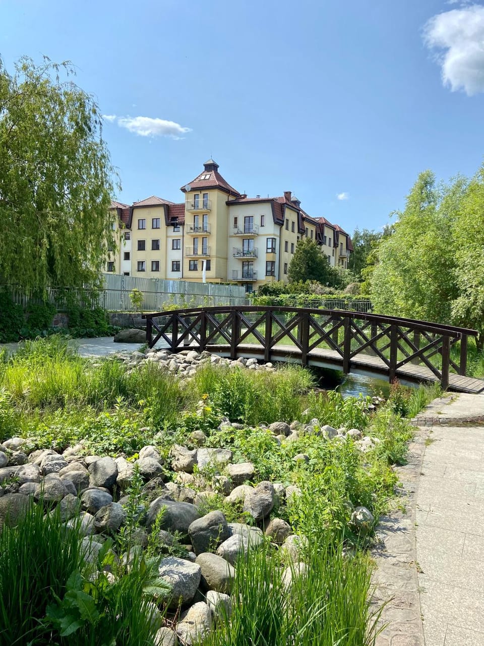 Property building, Natural landscape, River view