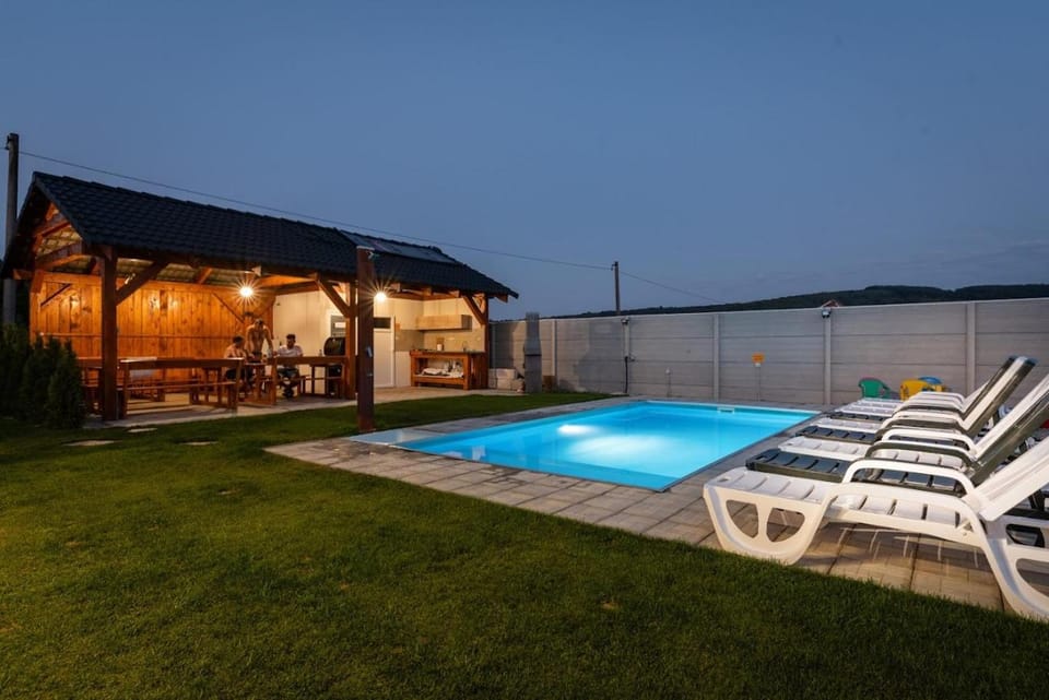 Natural landscape, Pool view, Swimming pool, sunbed