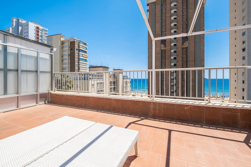Day, View (from property/room), Balcony/Terrace, City view, Sea view, sunbed