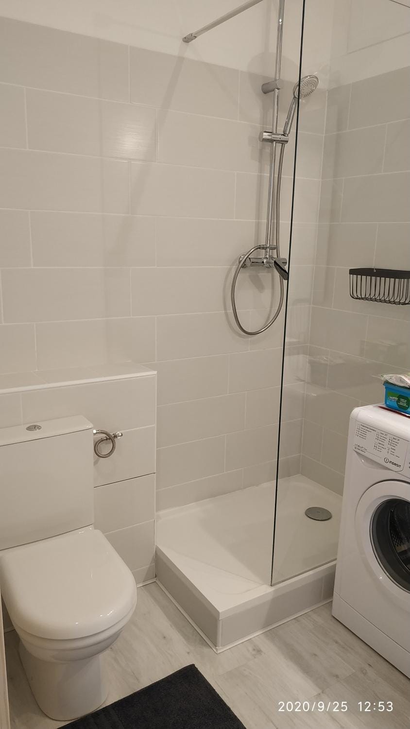 Shower, Toilet, washing machine