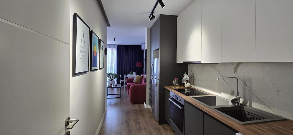 Kitchen or kitchenette, Living room, Dining area