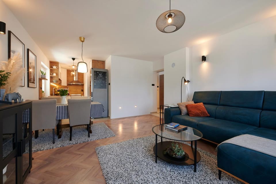 Kitchen or kitchenette, Living room, Dining area