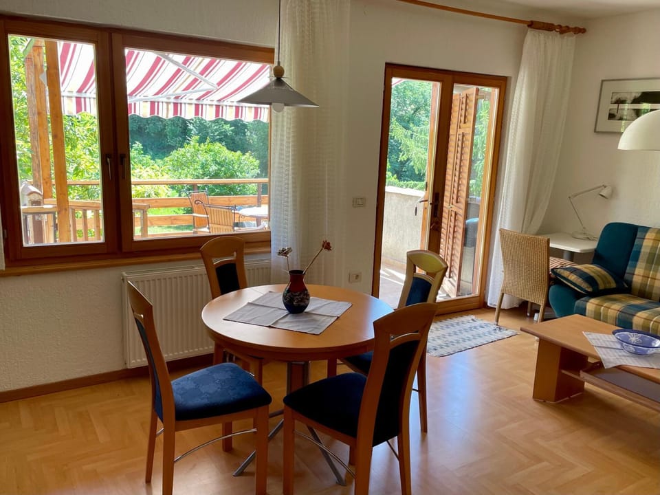 Living room, Seating area, Dining area, Garden view