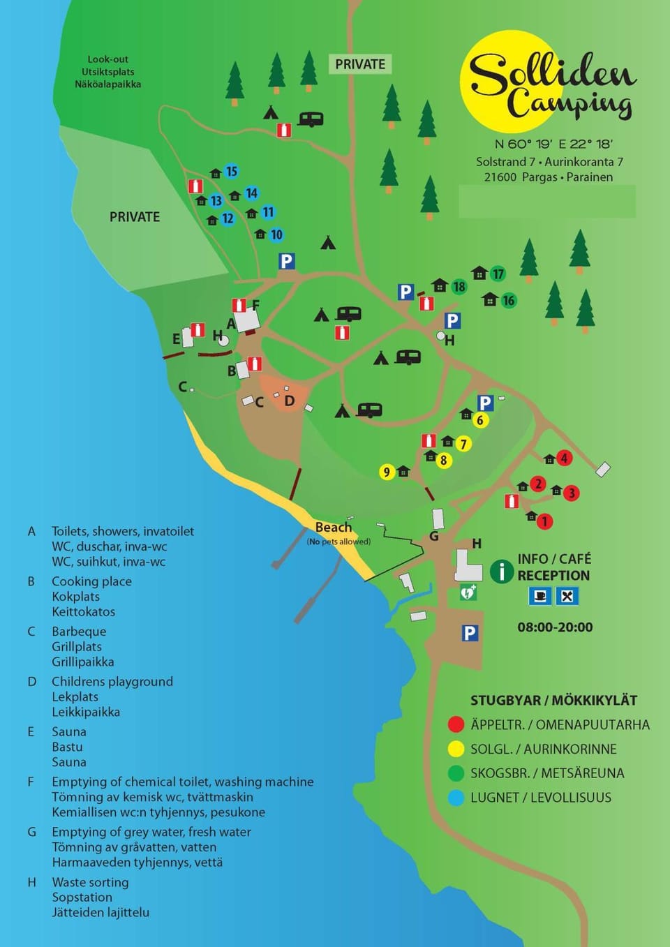 Area and facilities