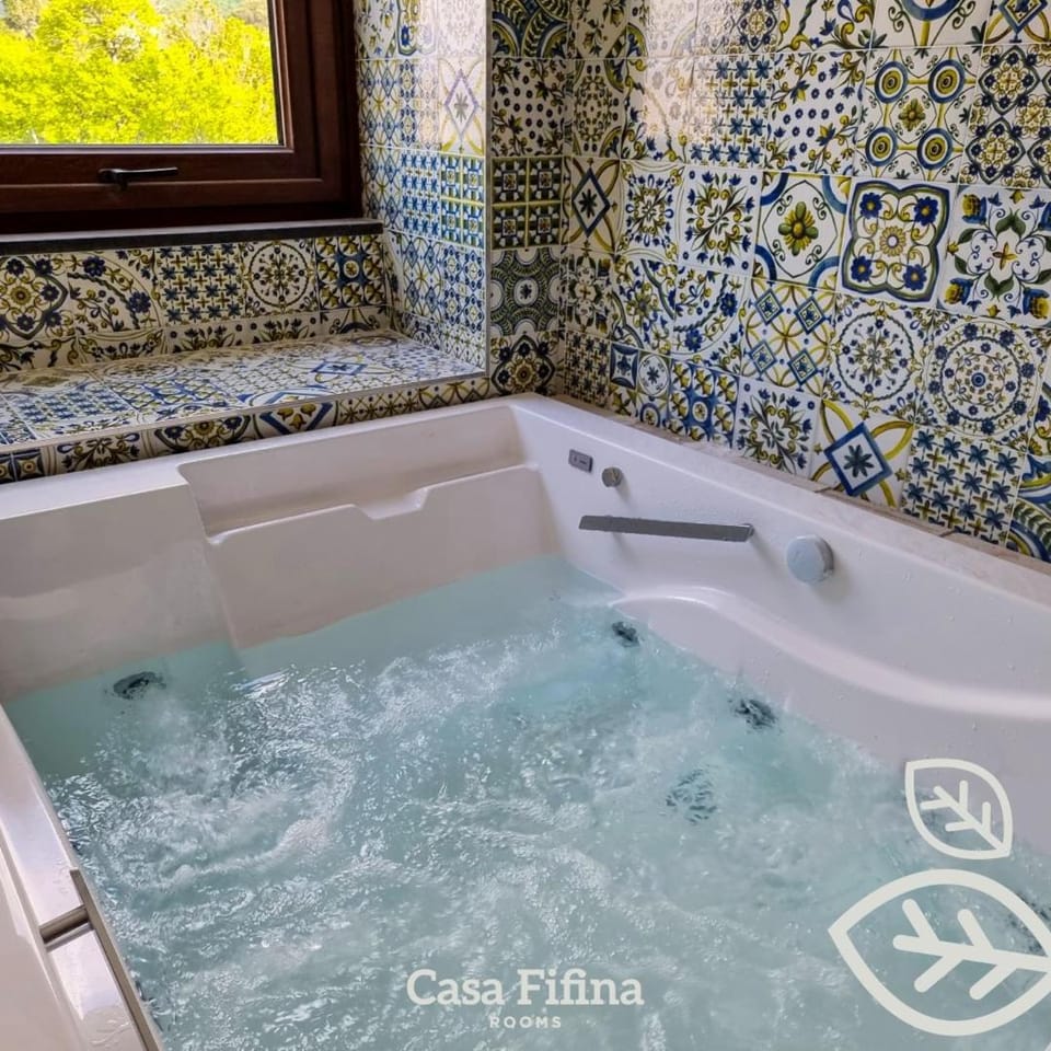 Natural landscape, Hot Tub, Bathroom, View (from property/room), Garden view, Mountain view, Bath