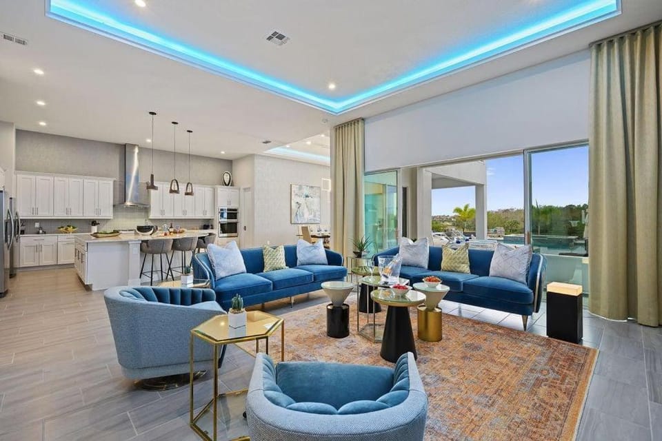 Modern 7 Bdrm Mansion with Themed Bedrooms at the Bear's Den House in Osceola County