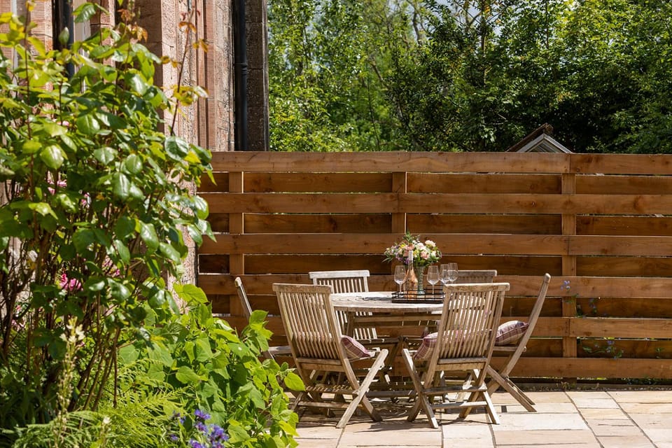 Patio, Garden, Seating area, Garden view