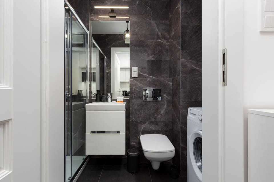 Shower, Bathroom, washing machine