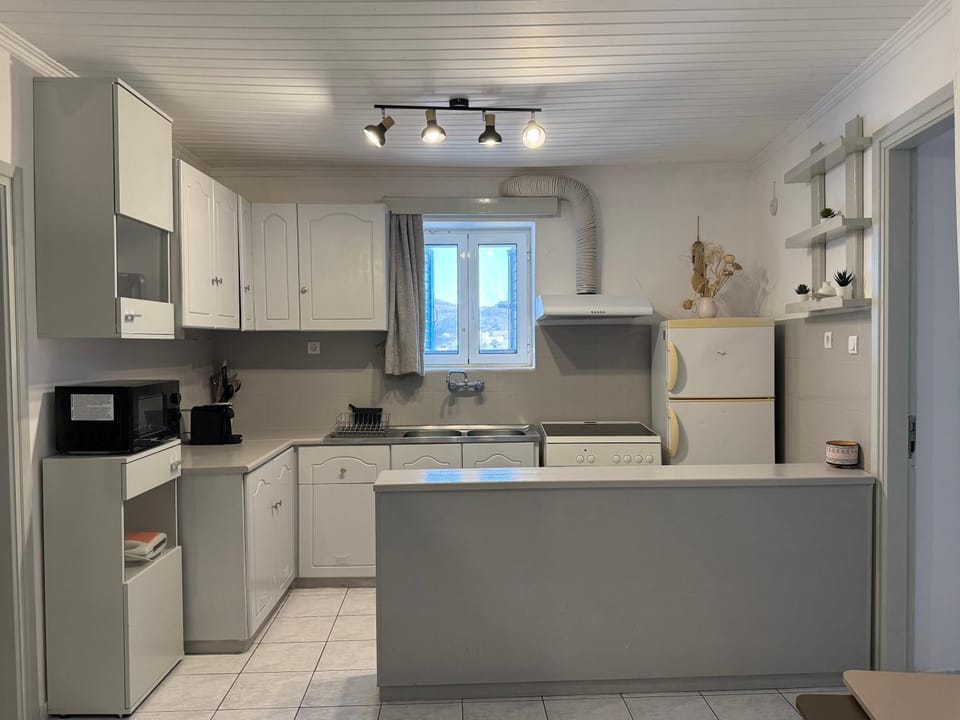 Kitchen or kitchenette, oven, stove