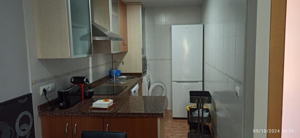 Kitchen or kitchenette, dishwasher, minibar, oven, stove, washing machine