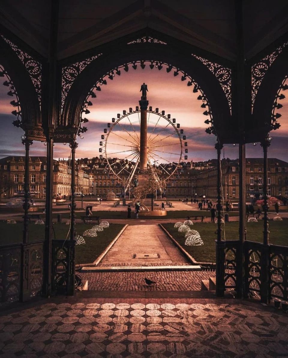 Nearby landmark, Sunset
