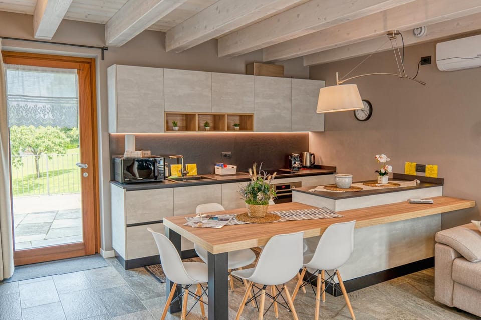 Living room, kitchen