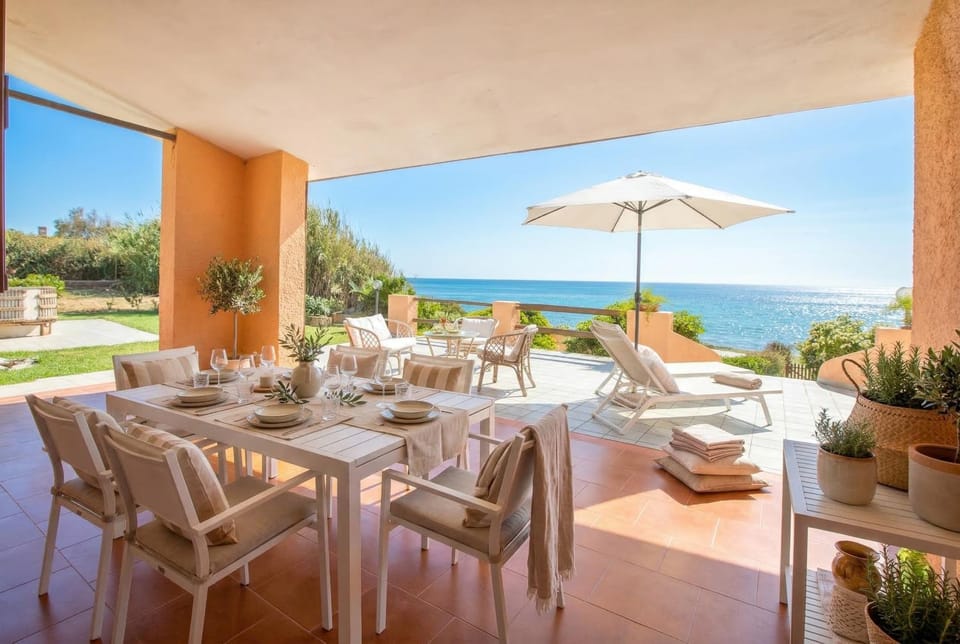 Day, View (from property/room), Balcony/Terrace, Dining area, Sea view