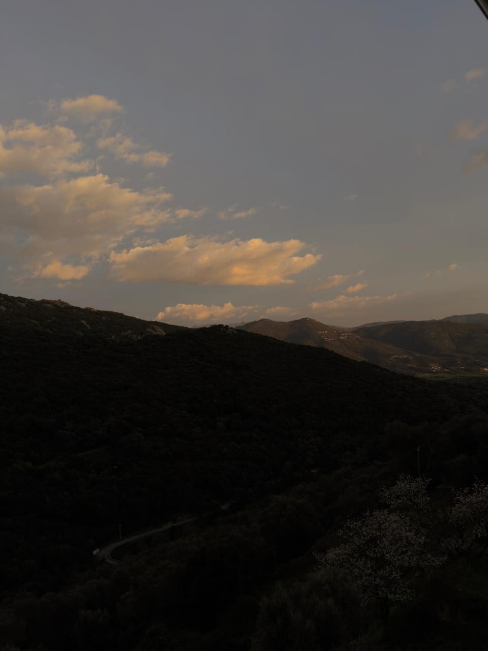 Mountain view, Sunset